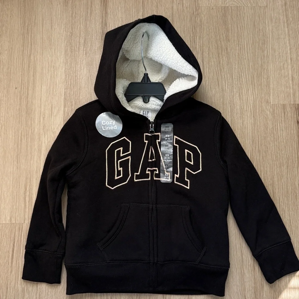 GAP Kids Logo Sherpa Hoodie and Jeans